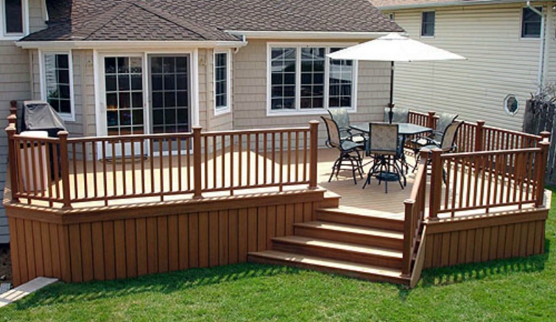 Deck and outdoor living space